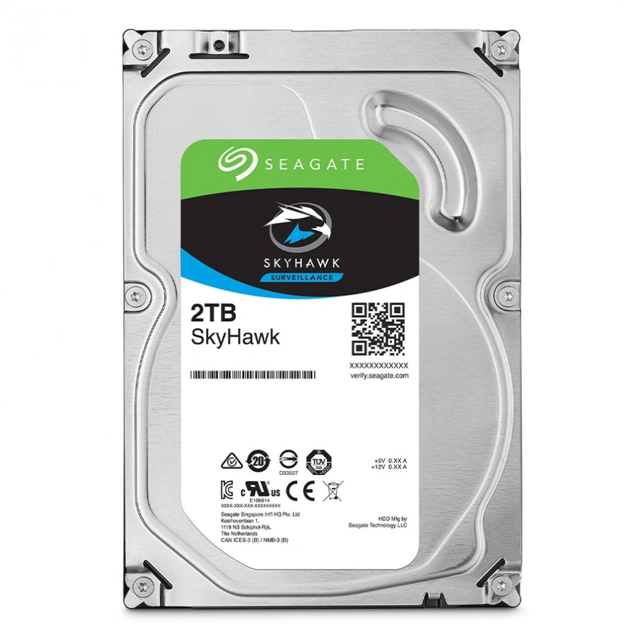 SEAGATE SKYHAWK 2 TB 256MB 5900RPM  SATA3.0  7/24 Güvenlik HDD