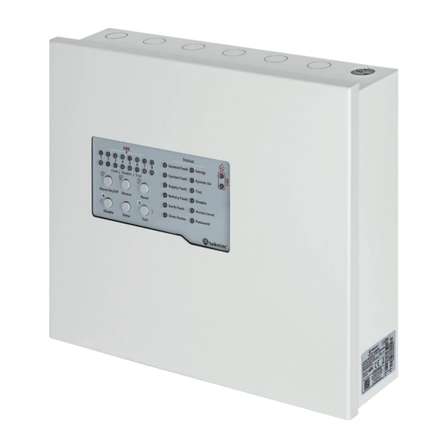 TEKNİM TFP-4408 8 BÖLGELİ KONVANSİYONEL YANGIN ALARM&nbsp;PANELİ