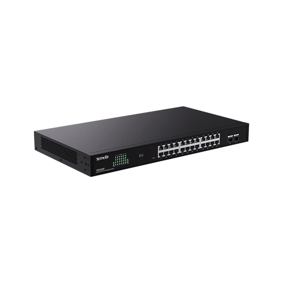 TENDA TEG2226F 24GE Port, 2x SFP Bulut Yönetilebilir Switch