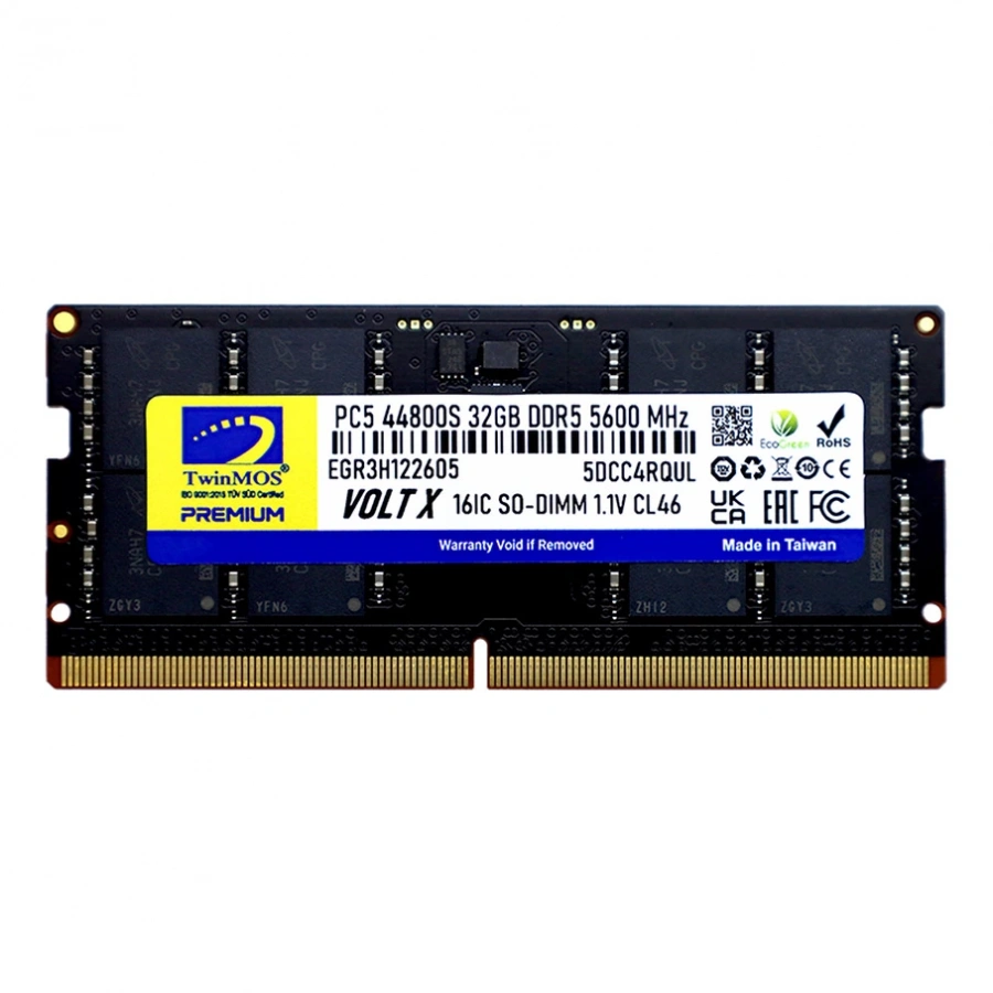 TwinMOS Sodimm DDR5 32 GB 5600MHz CL46 Notebook Ram