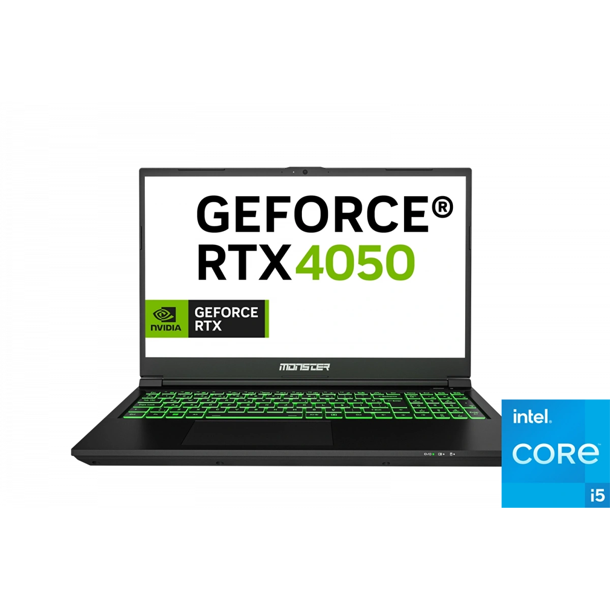 MONSTER ABRA A5 V21.2 INTEL CORE I5 12450H/16GB 3200MHZ DDR4/1TB PCIE NVME M2/NVIDIA GEFORCE RTX4050 6GB/15.6 INCH 144HZ/WIN 11