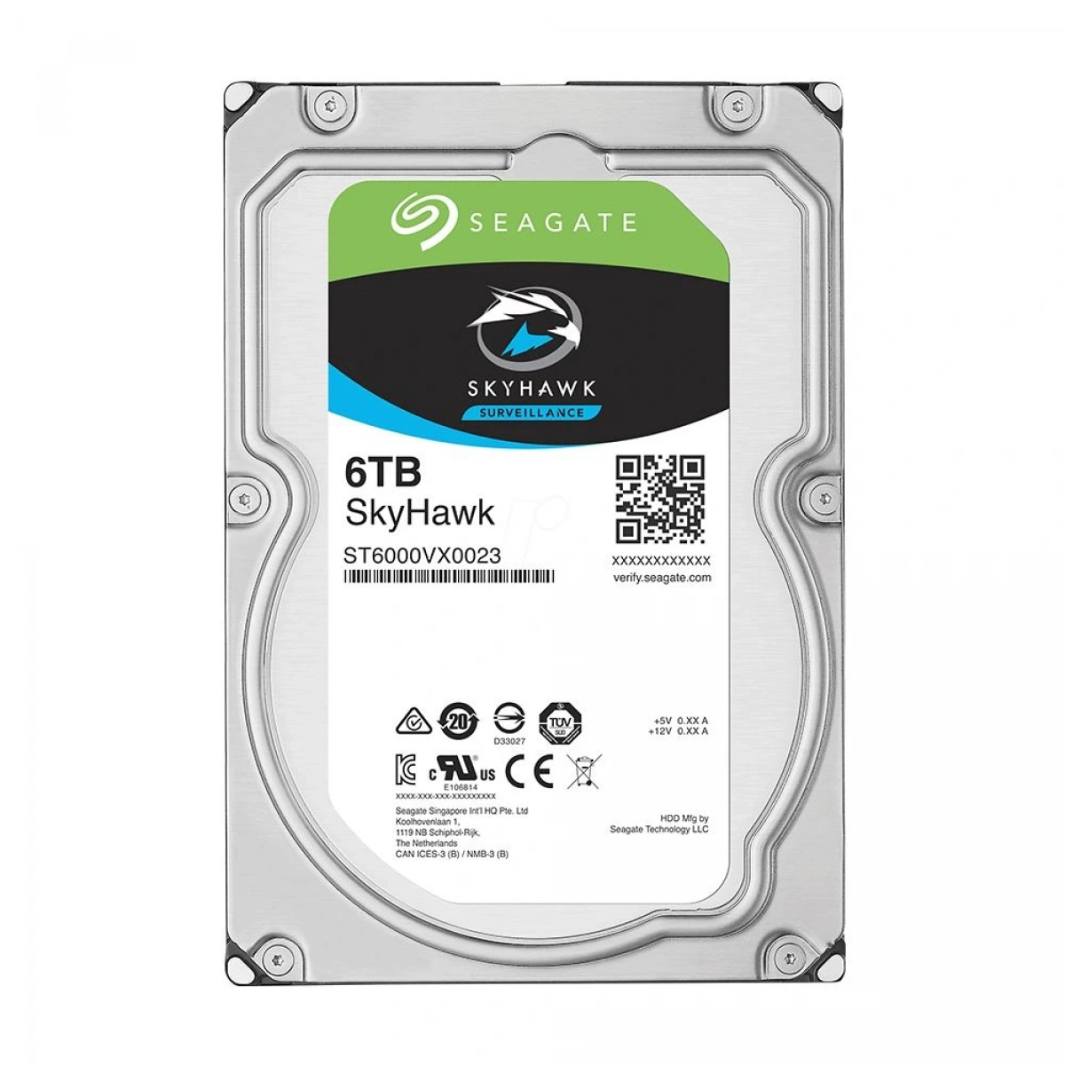 6TB SEAGATE SKYHAWK 256MB 7/24 RV ST6000VX008