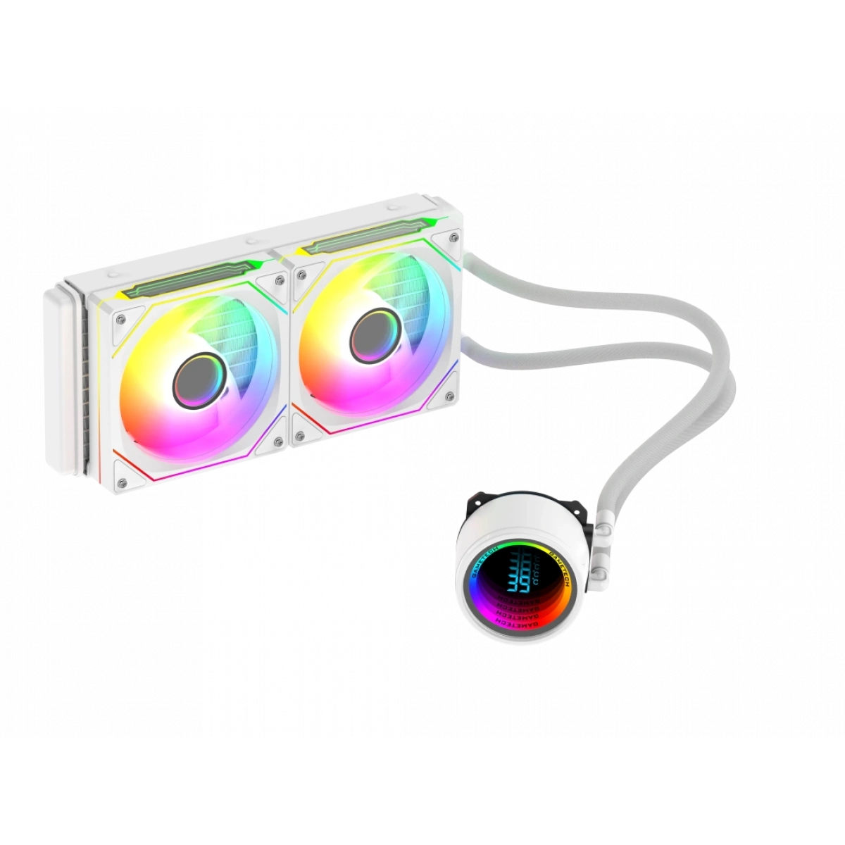 Gametech AHD240 Beyaz Hydra Derece Göstergeli 240mm Sıvı Soğutma