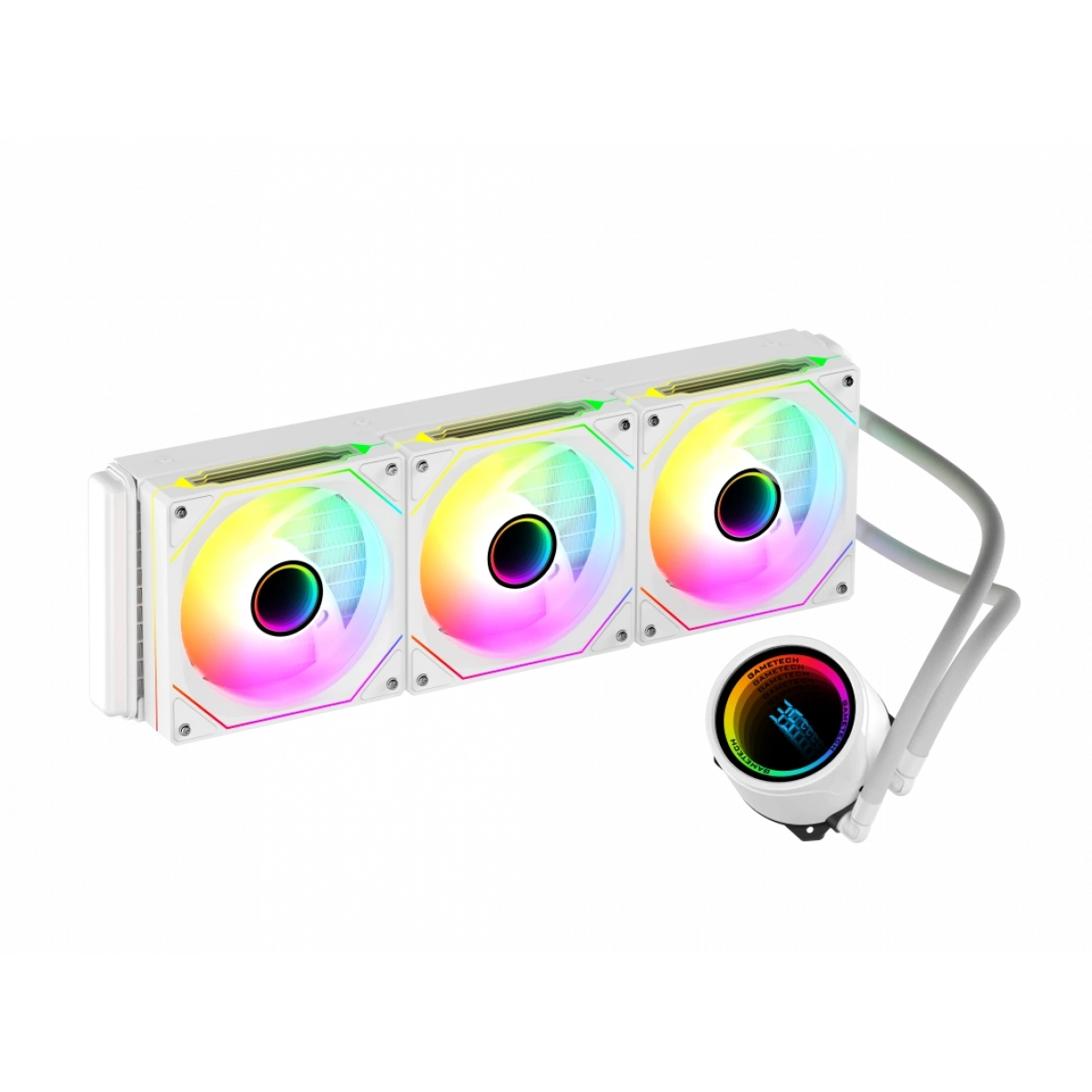 Gametech AHD360 Beyaz Hydra Derece Göstergeli 360mm Sıvı Soğutma