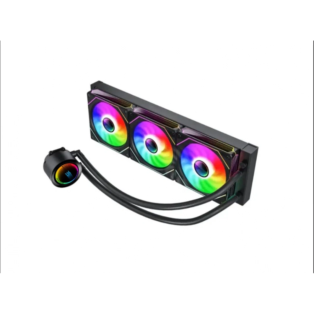 Gametech AHD360 Beyaz Hydra Derece Göstergeli 360mm Sıvı Soğutma