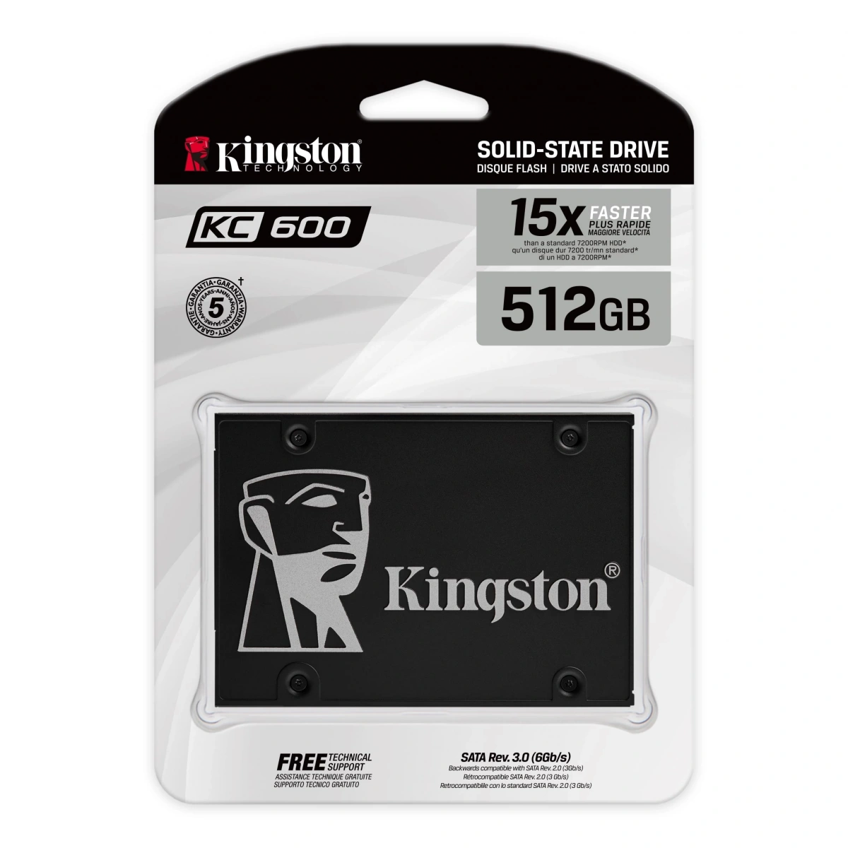 KINGSTON KC600 512GB 550MB-500MB/S 2.5 Sata 3 SSD