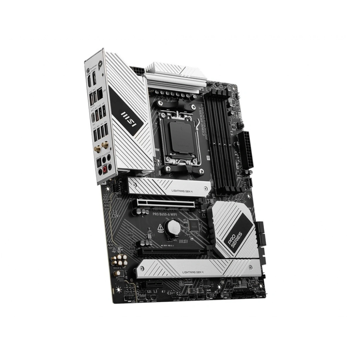 MSI PRO B650-A WIFI AM5 DDR5 7600MHZ(OC) HDMI DP 3x M.2 USB 20 Gbps 2.5G LAN WI-FI 6E ATX