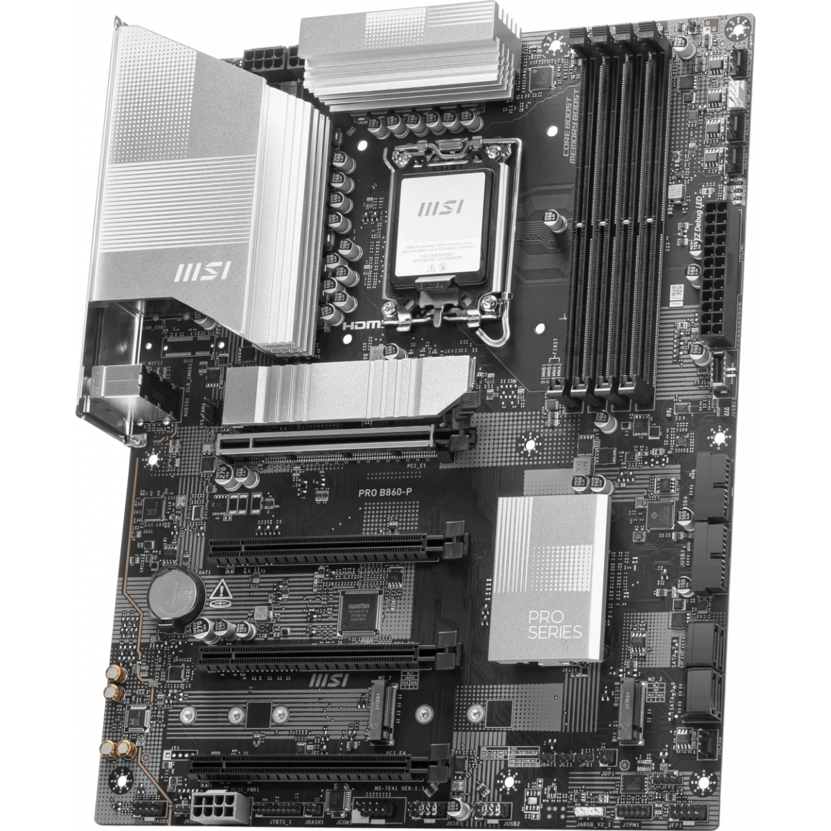MSI PRO B860-P SOKET 1851 DDR5 8600MHZ(OC) 3xM.2 1x TB4 HDMI DISPLAY 5G LAN ATX