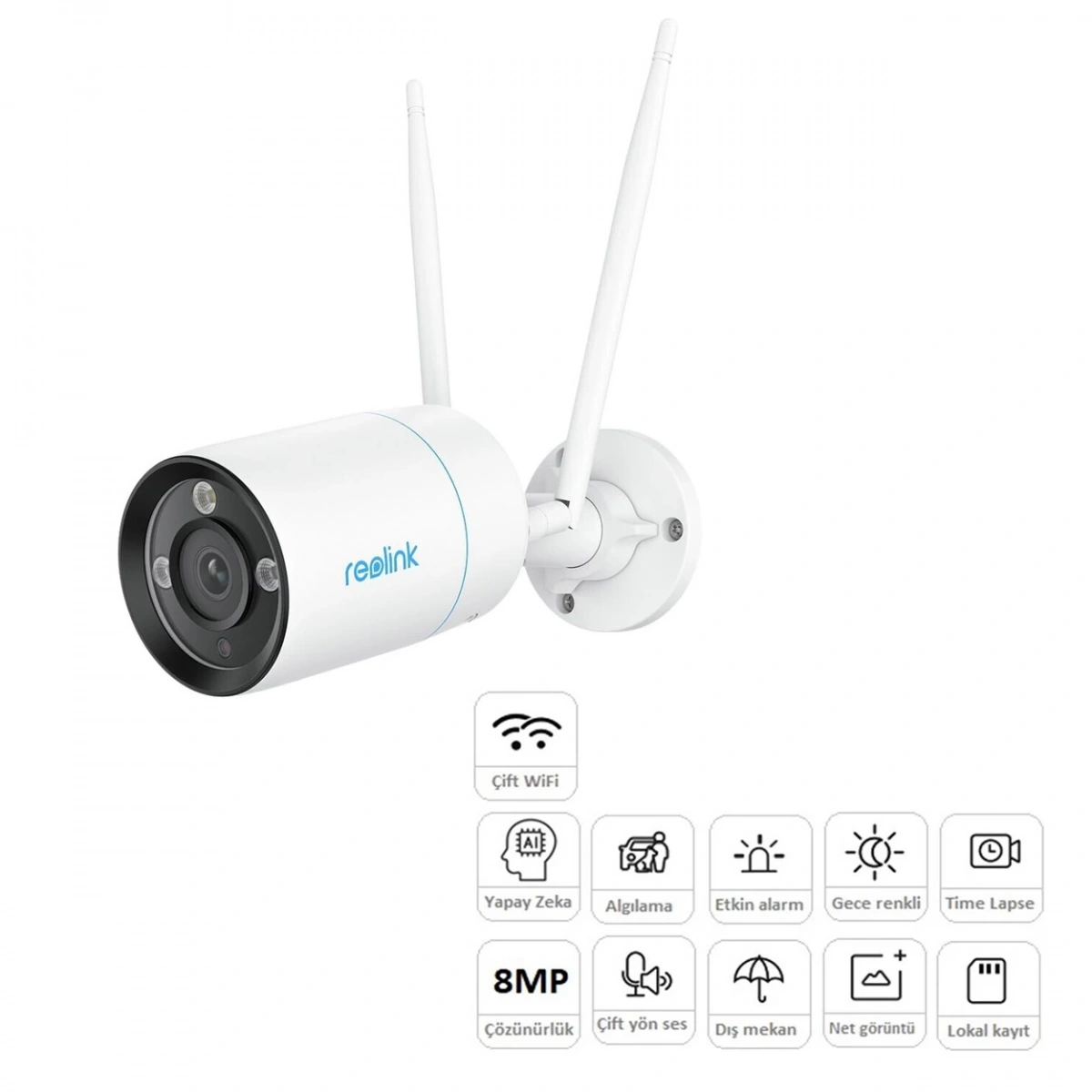 REOLINK RLC-810WA 8MP 2.8mm WiFi AI Bullet Kamera