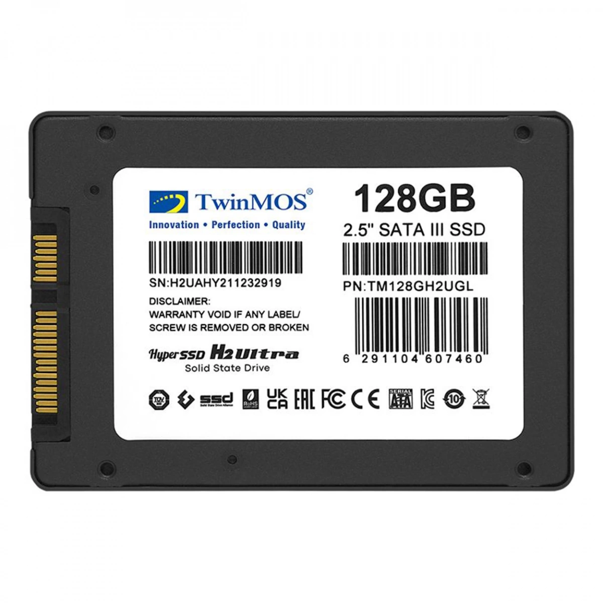 TwinMOS 128GB 2.5 SATA3 SSD 580Mb-550Mb/s TLC 3DNAND