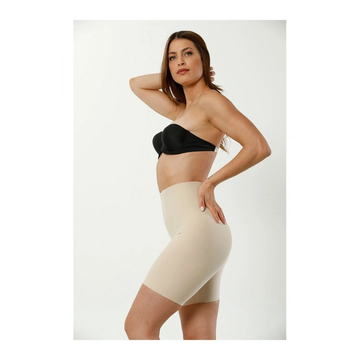 Lazer Kesim Dikişsiz Yüksek Bel Paçalı Hayalet Kadın Korse