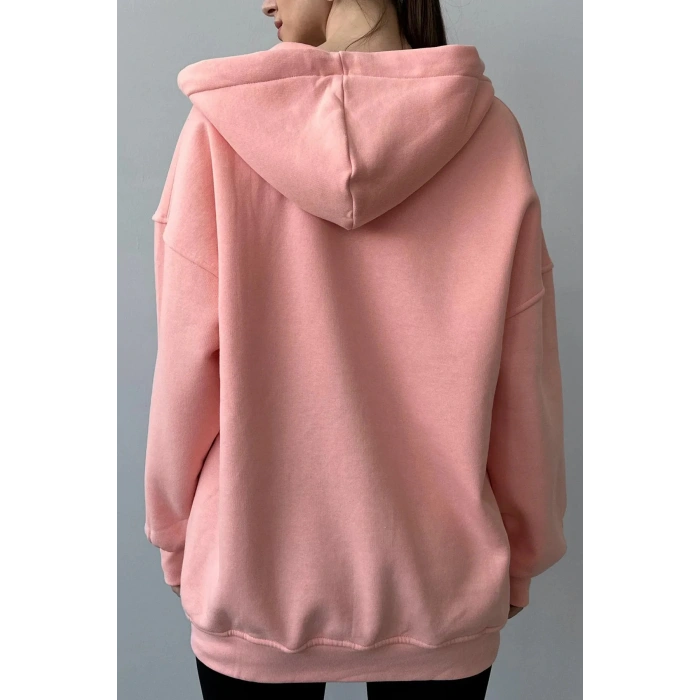 Üç İplik Şardonlu Oversize Hırka