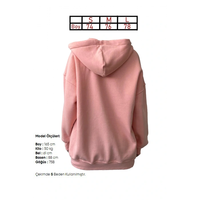 Üç İplik Şardonlu Oversize Hırka