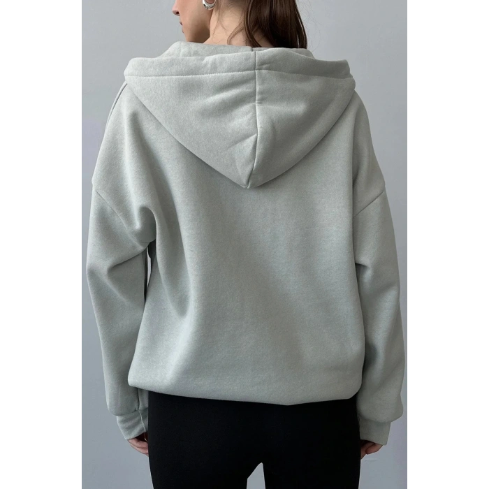 Üç İplik Şardonlu Oversize Hırka