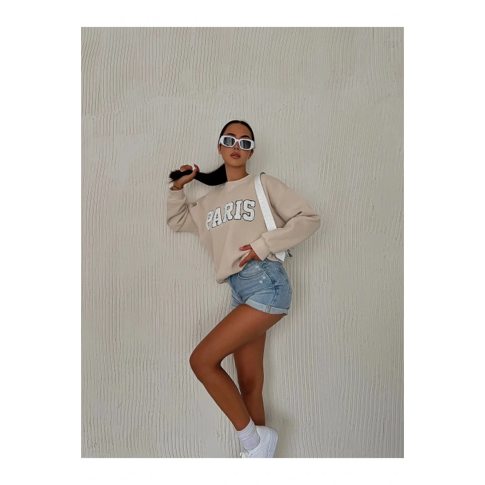 3 İplik Şardonlu Sweatshirt