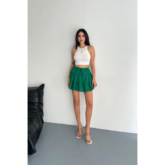 Şortlu Keten Etek