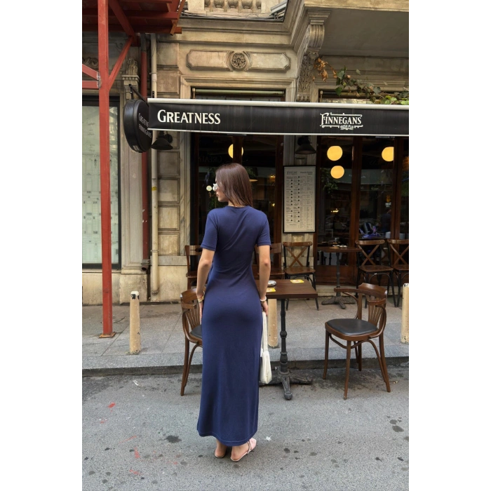 Kadın Yandan Bağlamlı Modal Kumaş Elbsie