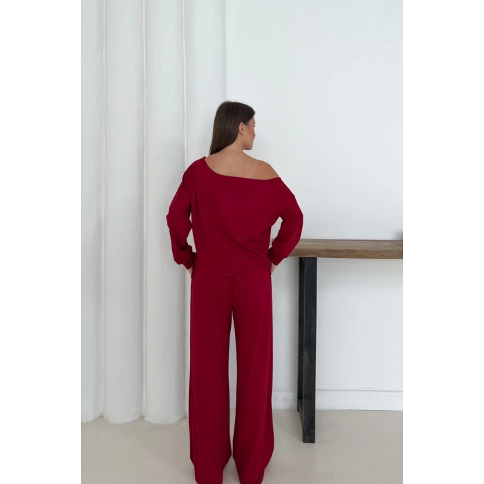 Kadın Modal Kumaş Düşük Omuz Alt Üst Takım