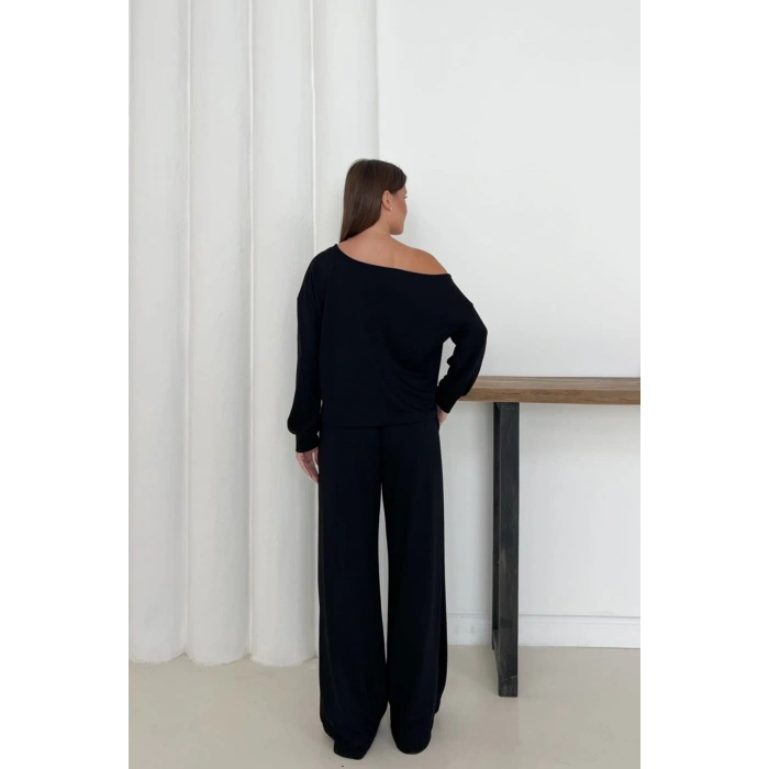 Kadın Modal Kumaş Düşük Omuz Alt Üst Takım