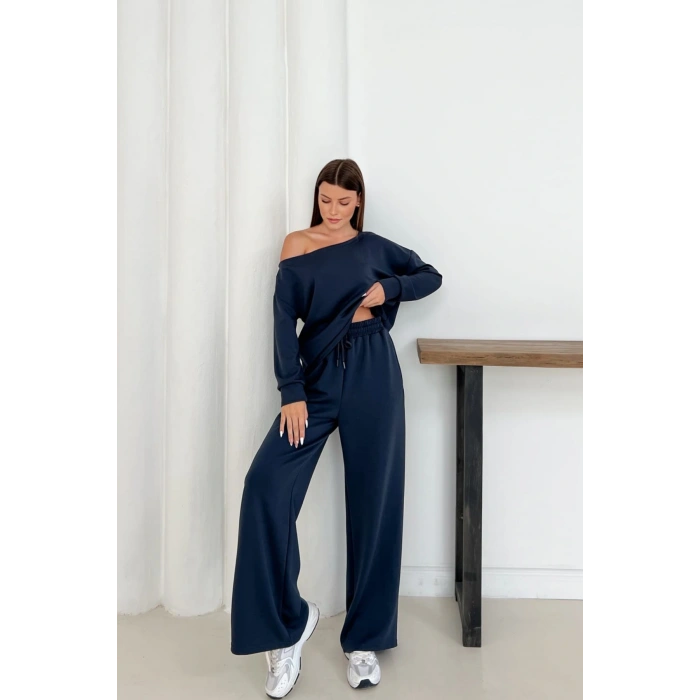 Kadın Modal Kumaş Düşük Omuz Alt Üst Takım