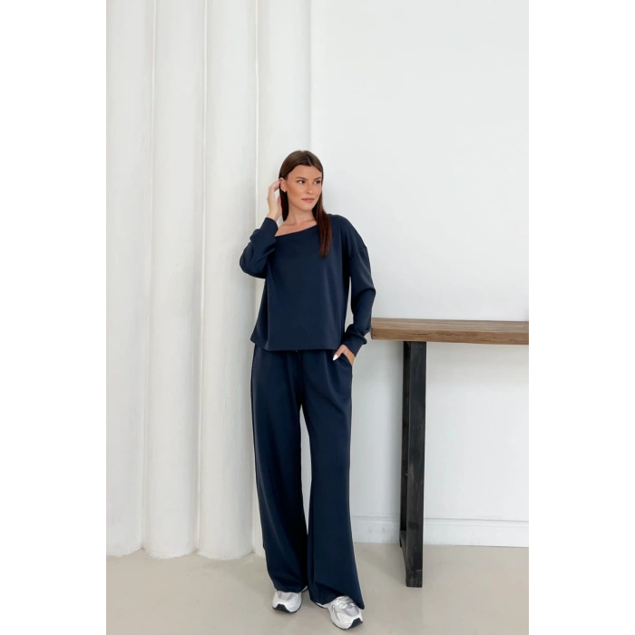 Kadın Modal Kumaş Düşük Omuz Alt Üst Takım