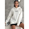 Yanı Fermuar Detaylı forever Baskılı Sweatshirt