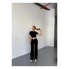 Modal Kumaş Crop Pantolon Takım