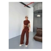 Modal Kumaş Crop Pantolon Takım