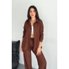 Keten Kumaş Gömlek Pantolon İkili Takım