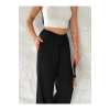 Beli Lastikli Geniş Paça Kumaş Pantolon