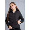Kadın Siyah Kapüşonlu Şişme Mont – Fermuarlı