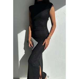 Drapeli Midi Boy Sim Detaylı Elbise