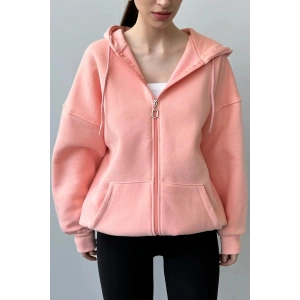 Üç İplik Şardonlu Oversize Hırka