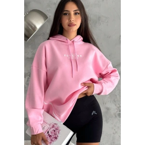 Yanı Fermuar Detaylı forever Baskılı Sweatshirt