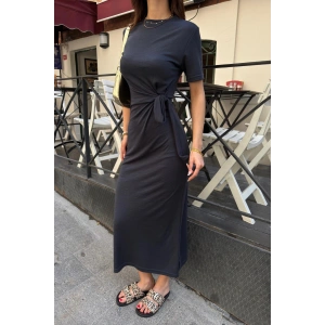 Kadın Yandan Bağlamlı Modal Kumaş Elbsie