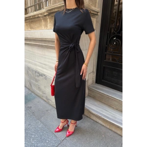 Kadın Yandan Bağlamlı Modal Kumaş Elbsie