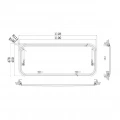 Babarvy Amortisörlü Karavan Camı - 90° açılır 45x110