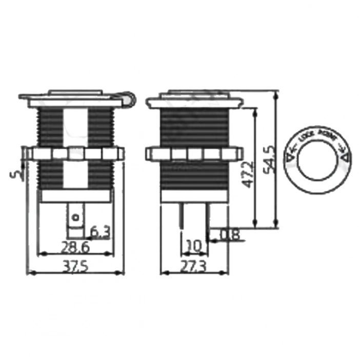 Babarvy Çakmaklık 12V Kapaklı