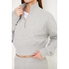 Kadın Crop Sweatshirt Grimelanj