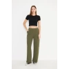 Elastanlı Crop Kısa Kol Tişört Siyah