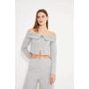 Kadın Crop Hırka Grimelanj
