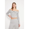 Kadın Crop Hırka Grimelanj