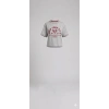 Kadın Bisiklet Yaka %100 Pamuk Over Size Gri Melanj street style basic Tişört