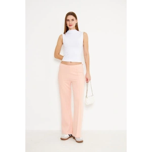 Kadın Jogger Pantolon Önü Dikişli Somon