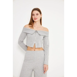 Kadın Crop Hırka Grimelanj