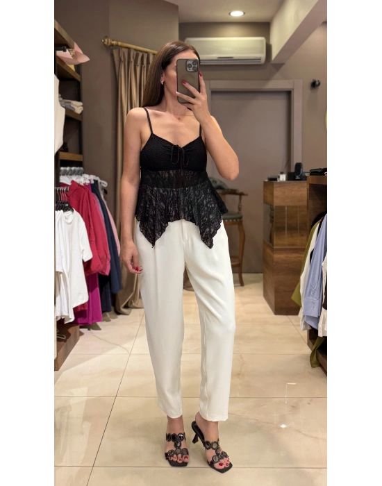 ASKILI DANTEL TOP