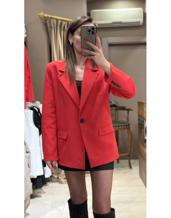 BLAZER CEKET - KIRMIZI