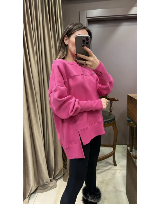 OVERSİZE SWEAT - PEMBE