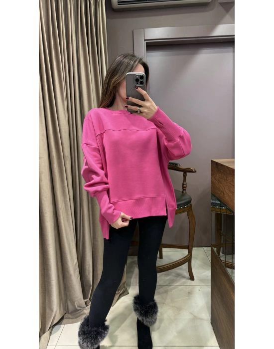 OVERSİZE SWEAT - PEMBE