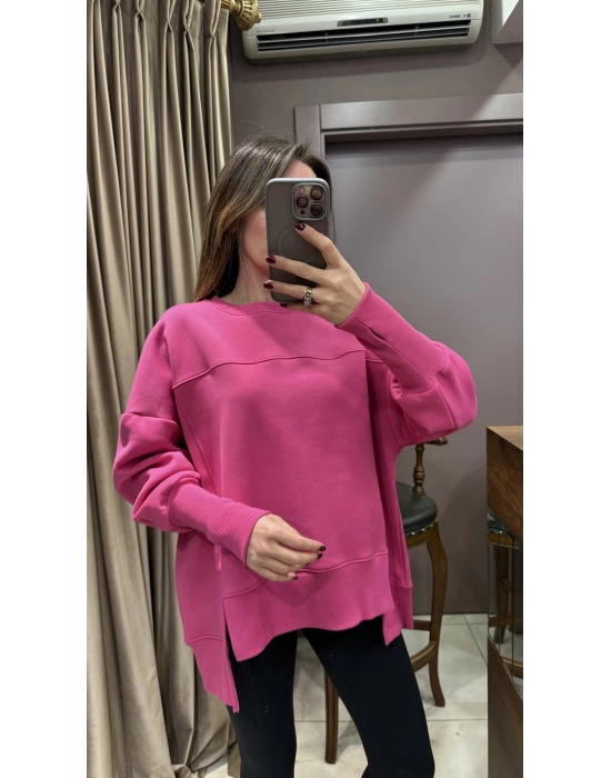 OVERSİZE SWEAT - PEMBE